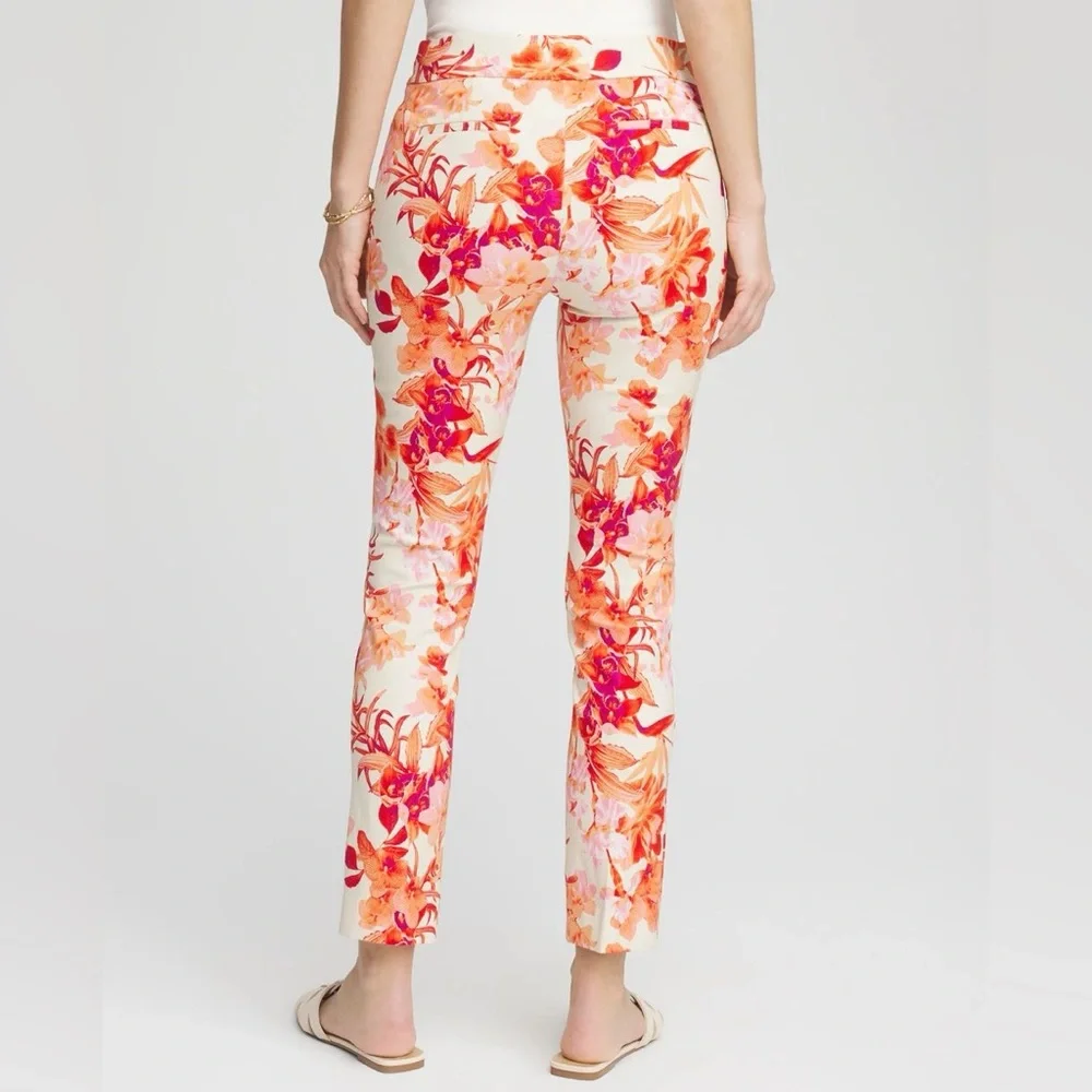 Chico’s Brigitte™ Slub Ankle Pants Tall - Picture 3 of 12